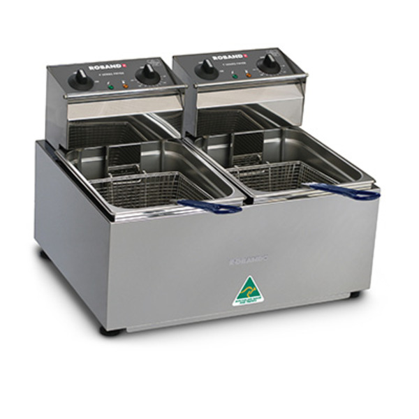 Roband Double Pan Fryer 2 x 8lt