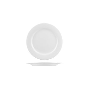 Australian Fine China Flinders Round Plate - Wide Rim