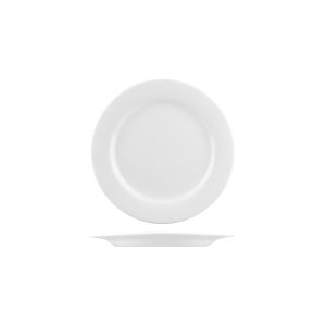 Australian Fine China Flinders Round Plate - Wide Rim