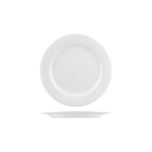 Australian Fine China Flinders Round Plate - Wide Rim