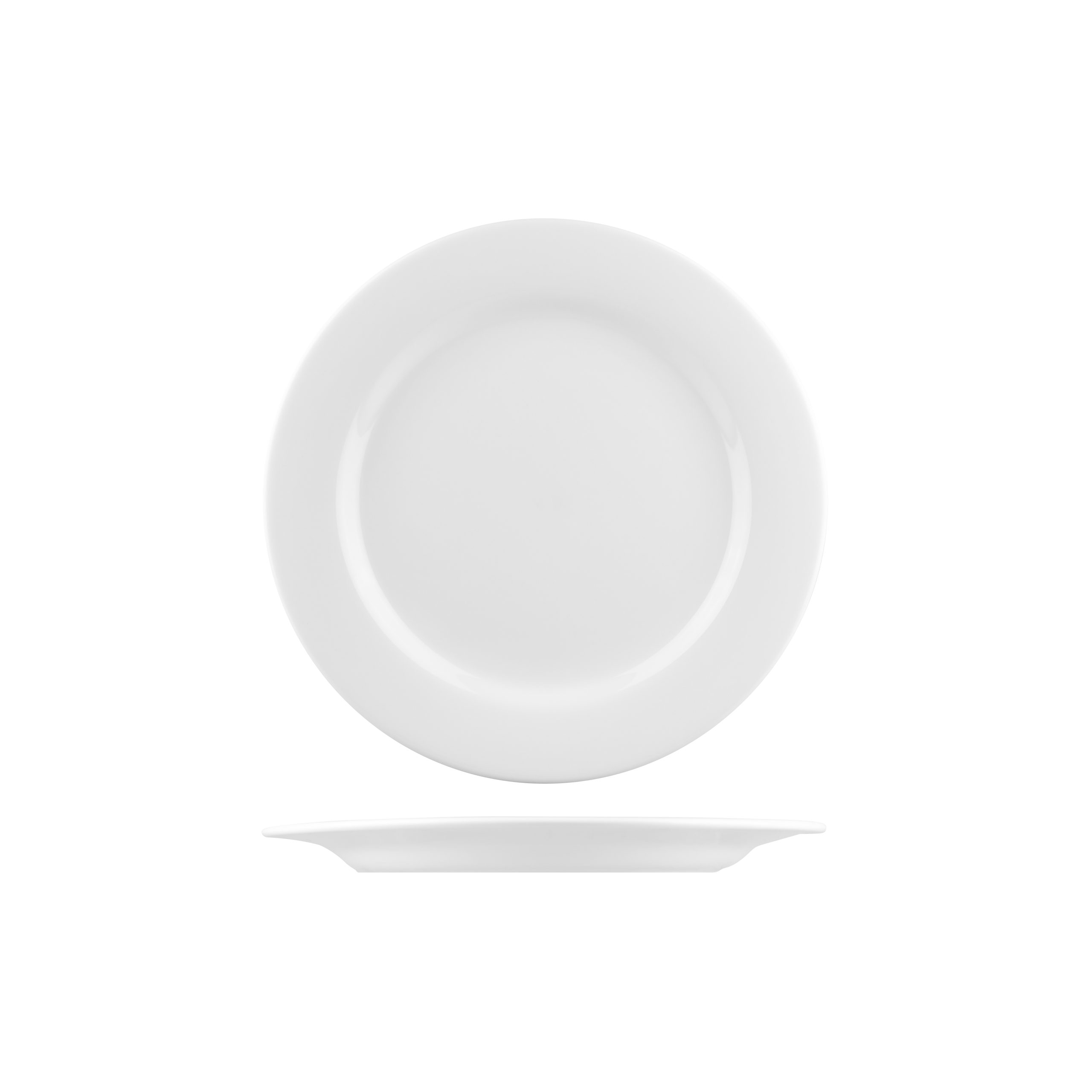 Australian Fine China Flinders Round Plate - Wide Rim