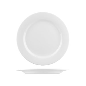 Australian Fine China Flinders Round Plate - Wide Rim