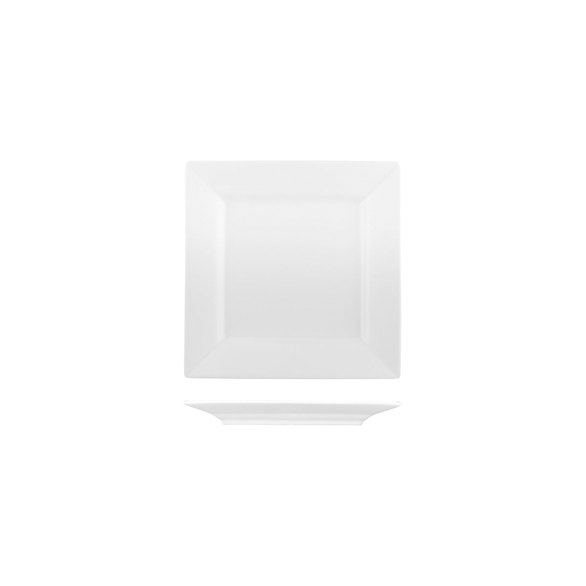 Australian Fine China Flinders Square Plate - Wide Rim
