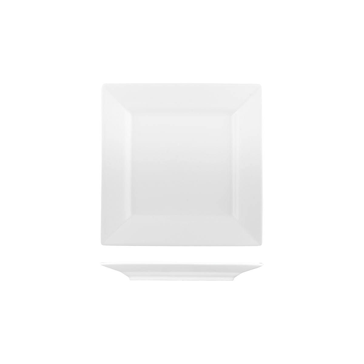 Australian Fine China Flinders Square Plate - Wide Rim