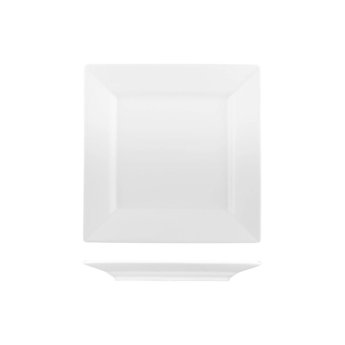 Australian Fine China Flinders Square Plate - Wide Rim