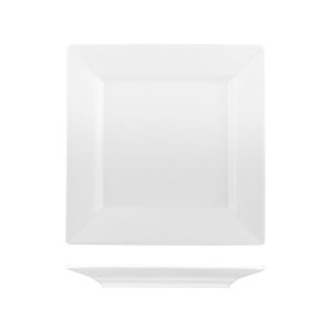 Australian Fine China Flinders Square Plate - Wide Rim