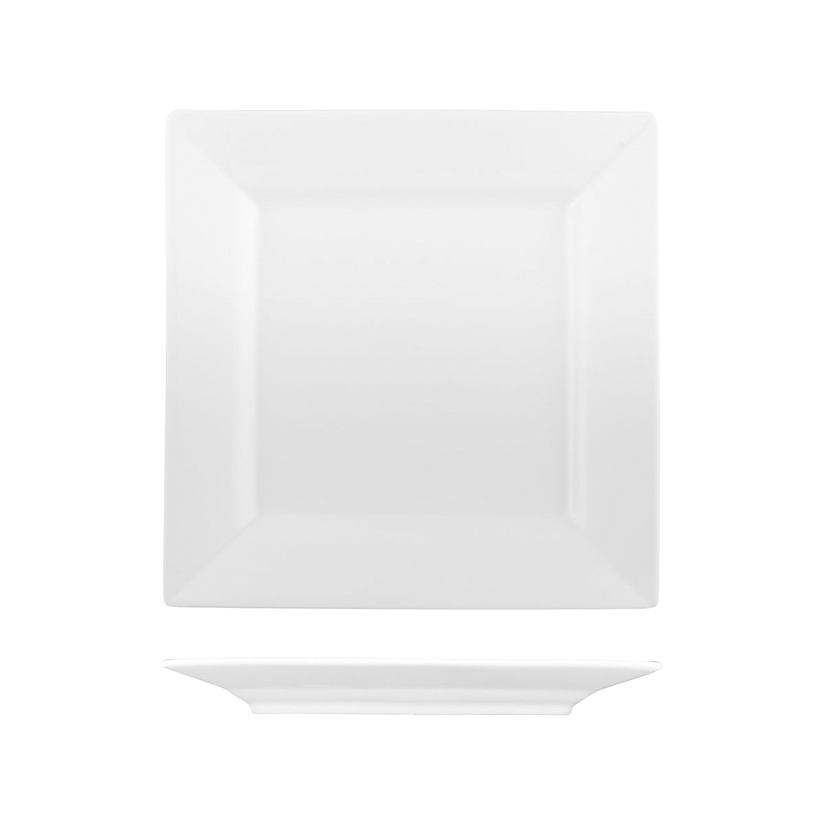 Australian Fine China Flinders Square Plate - Wide Rim