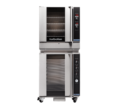 Turbofan G32D4/P8M - Full Size Tray Digital / Gas Convection Oven Double Stacked on an 8 Tray Manual / Electric Prover / Holding Cabinet