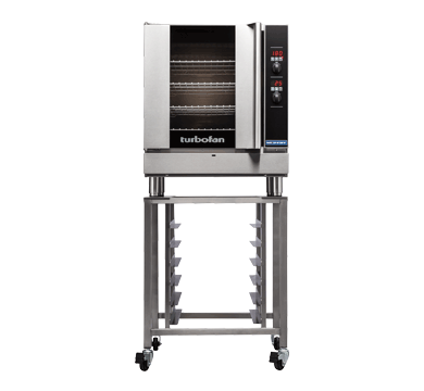 Turbofan G32D4 and SK32 Stand - Full Size Tray Digital / Gas Convection Oven on a Stainless Steel Stand