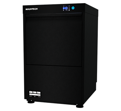 Washtech GL-B - Compact Undercounter Polish-Free Compatible Glasswasher - 450mm Rack - Black