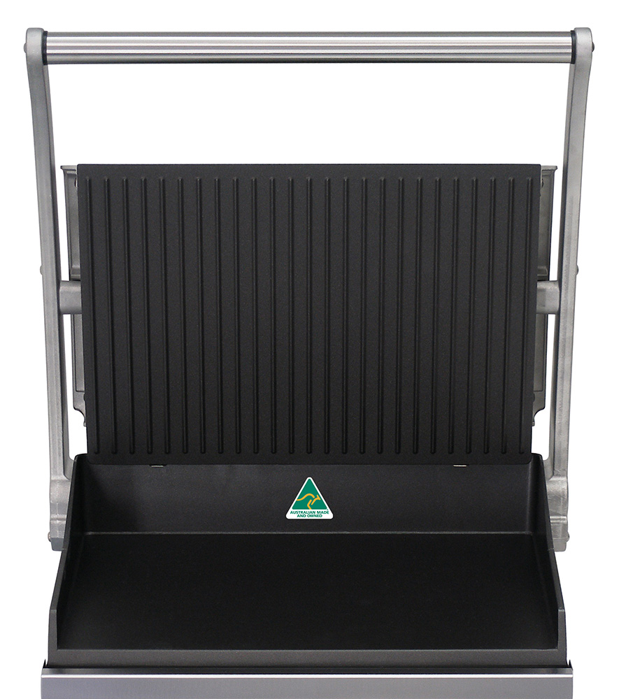 Roband Grill Station 6 slice, premium non stick with ribbed top plate, 9.6 Amp