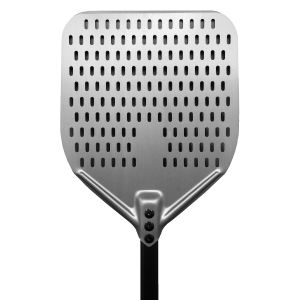 Hard Anodised Aluminium Square Perforated Pizza Peel - 30cm Head x 120cm Handle