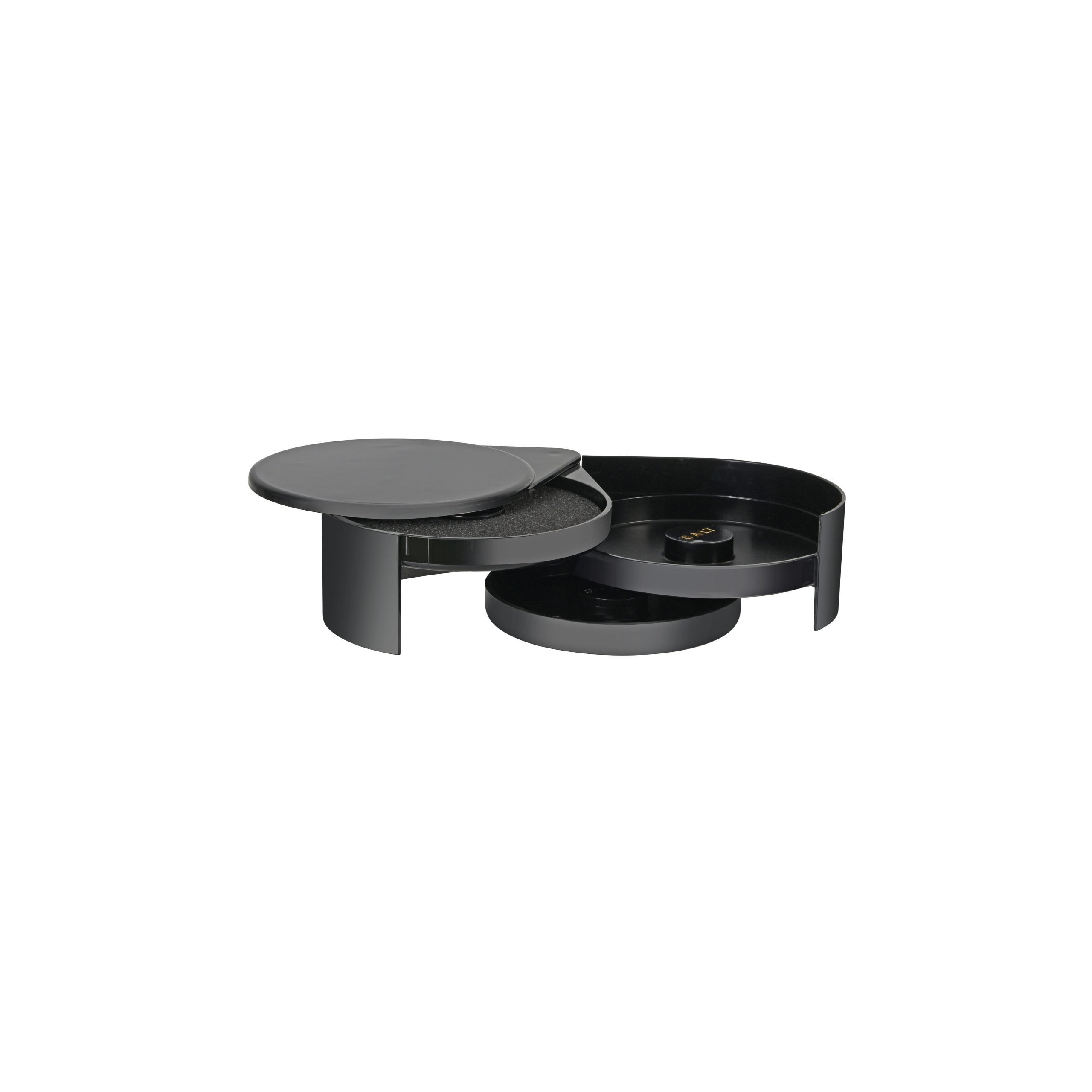 Salt & Sugar Glass Rimmer Black ABS 200x160x70mm