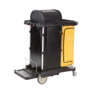 Luxury Cleaning Cart Black 1212x575x1320mm