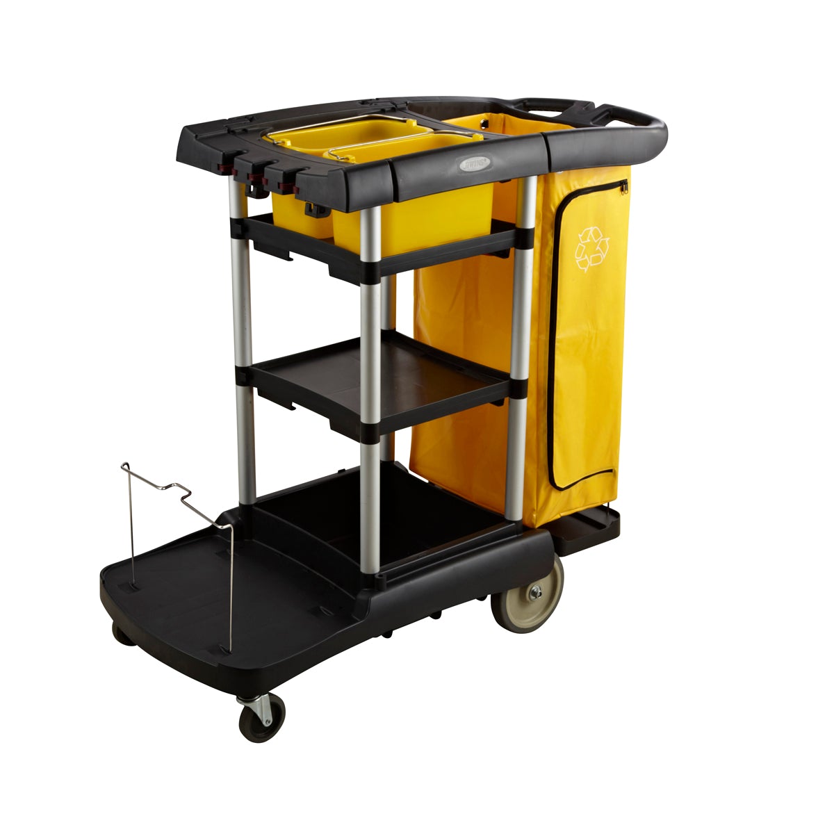 Multifunction Cleaning Cart Black 1212x575x1115mm
