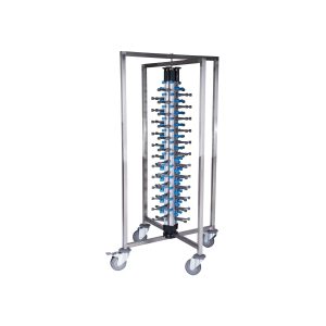 Mobile Plate Rack to Hold 48 Plates 730x730x1260mm