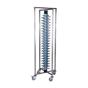 Mobile Plate Rack to Hold 84 Plates 730x730x1900mm