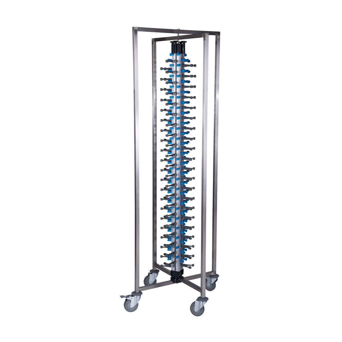 Mobile Plate Rack to Hold 84 Plates 730x730x1900mm