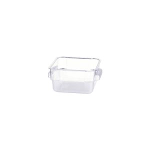 Square Food Storage Container Polycarbonate 180x180x100mm / 2.4Lt