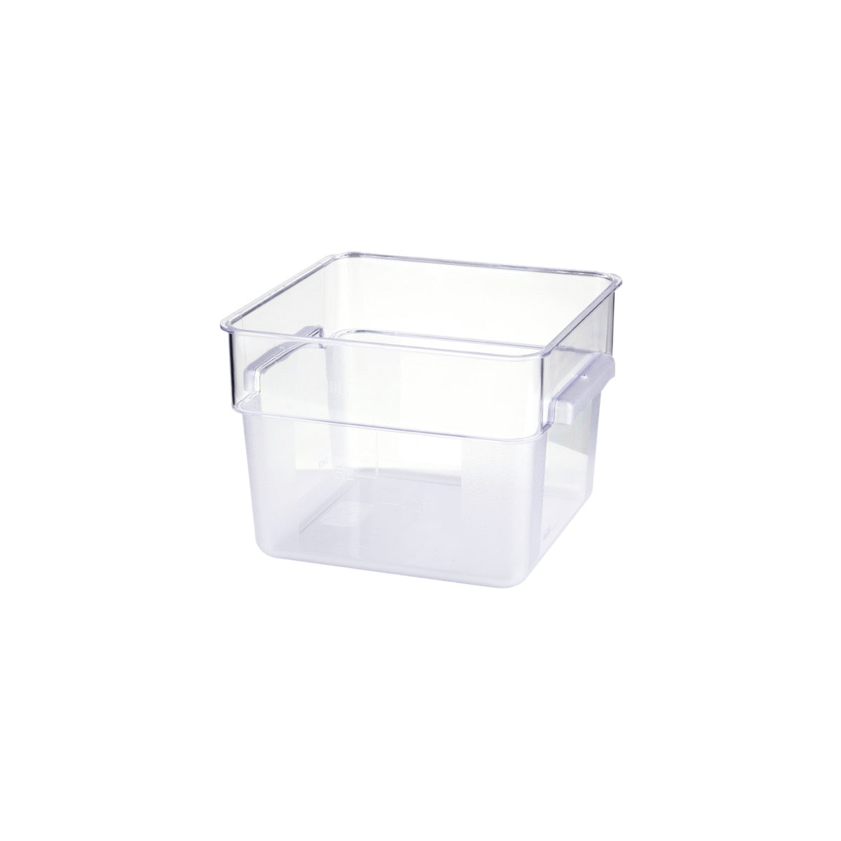 Square Food Storage Container Polycarbonate 225x225x190mm / 6.0Lt