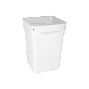 Square Food Storage Container Polypropylene White 285x285x440mm / 22.0Lt