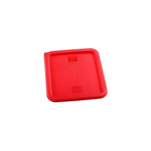 Square Lid to Suit Food Container Red 230x230x16mm