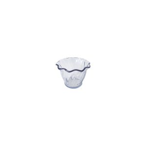 Round Bowl with Scolloped Edge Clear Acrylic 91x62mm / 148ml