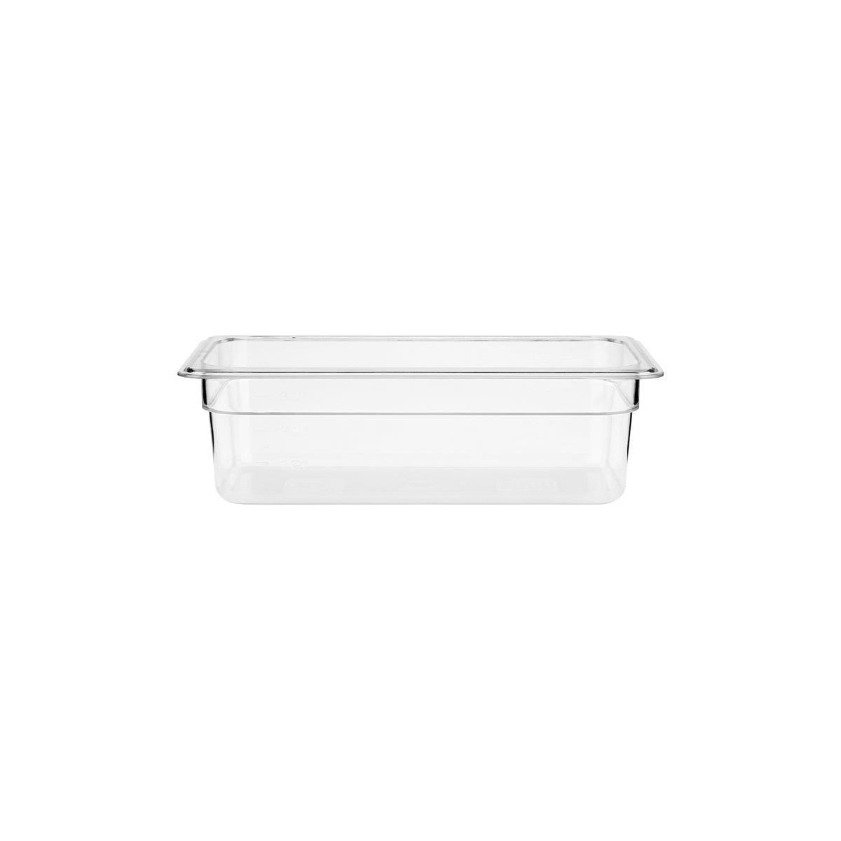 Gastronorm Pan Polycarbonate Clear 1/2 Size 100mm