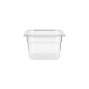 Gastronorm Pan Polycarbonate Clear 1/4 Size 150mm
