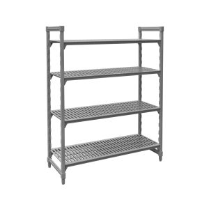 Vented Shelf Complete Unit Grey Polypropylene / Iron 1825x455x1800mm