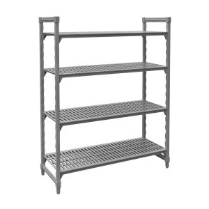Vented Shelf Complete Unit Grey Polypropylene / Iron 1825x610x1800mm