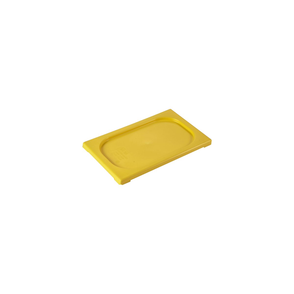 Gastronorm Lid Polypropylene 1/4 Size Yellow 265x162x20mm