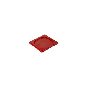 Gastronorm Lid Polypropylene 1/6 Size Red 176x162x20mm