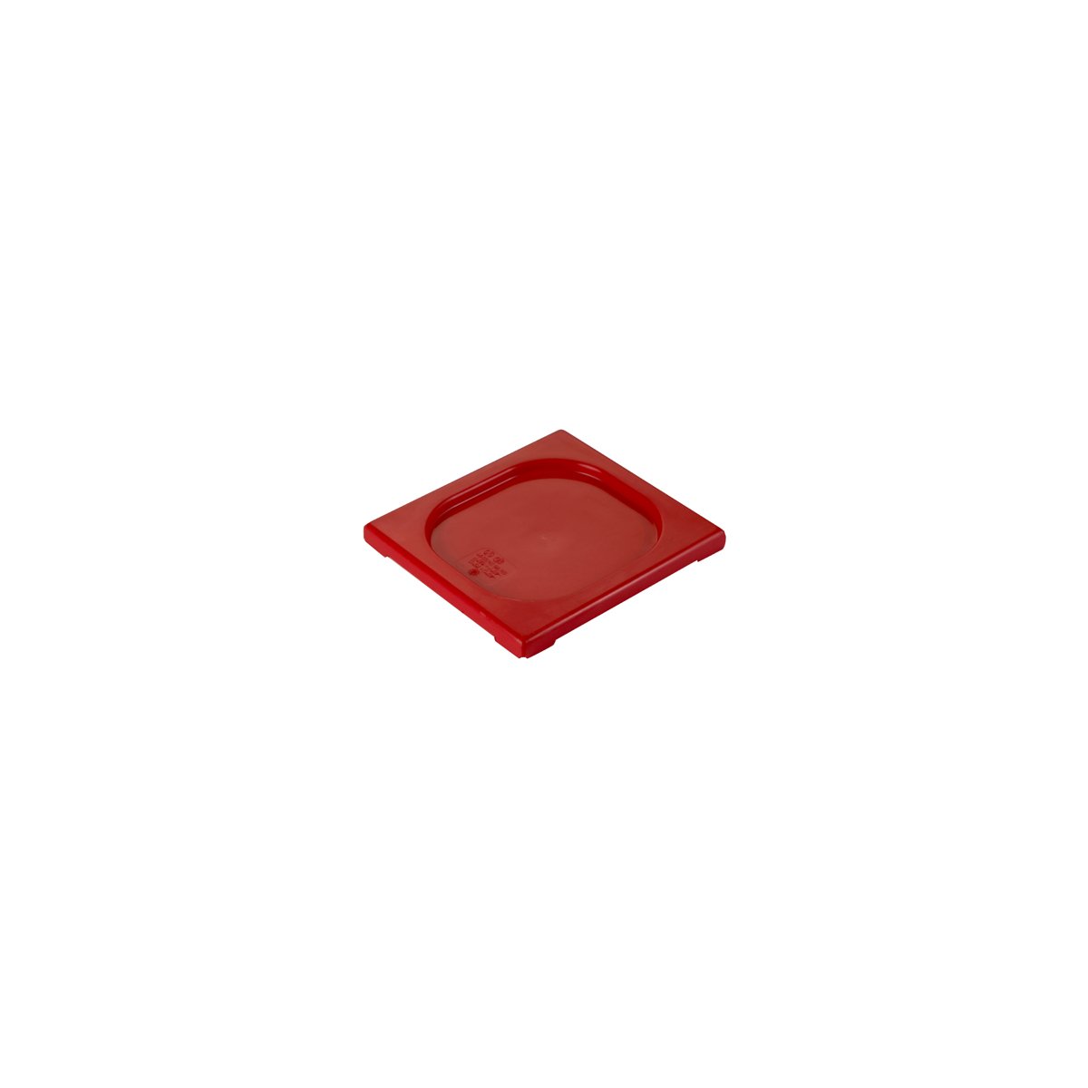 Gastronorm Lid Polypropylene 1/6 Size Red 176x162x20mm