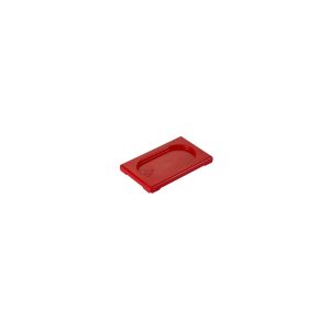 Gastronorm Lid Polypropylene 1/9 Size Red 176x108x20mm