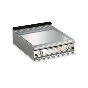 Baron 2 Burner Gas Fry Top With Smooth Chrome Plate And Thermostat Control