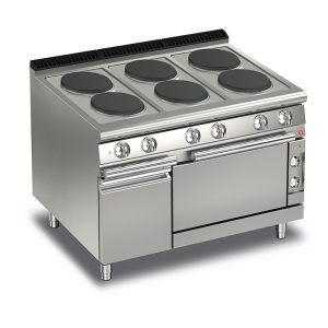 Baron  6 Burner Electric Cook Top With Electric Oven