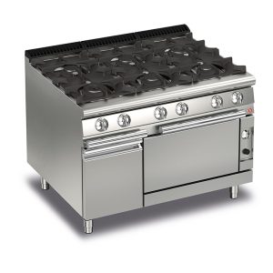 Baron 6 Burner Gas Cook Top With Gas Oven