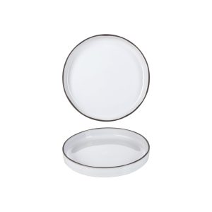 Caractere White Cumulus Gourmet Plate 230mm
