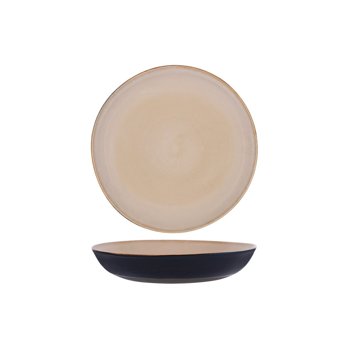 Serax Terres De Reves Misty Grey Blue Grey Interior Round Pasta Plate 235mm