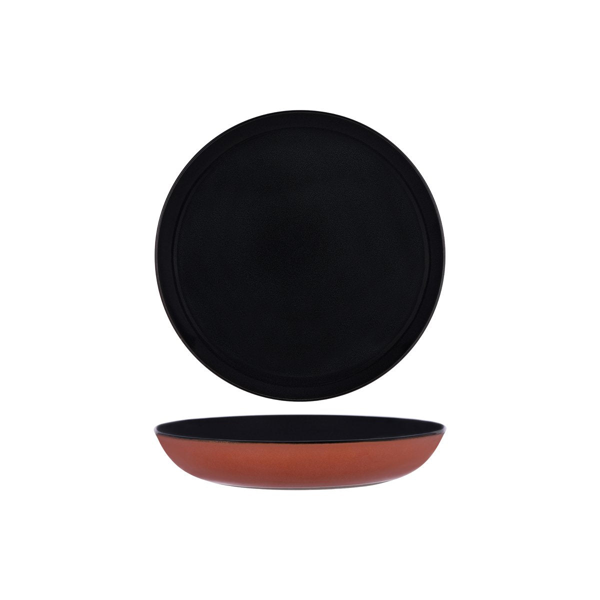 Serax Terres De Reves Dark Blue Rust Exterior Round Pasta Plate 235mm