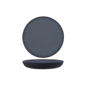 Serax Terres De Reves Smokey Blue Dark Blue Exterior Round Pasta Plate 235mm
