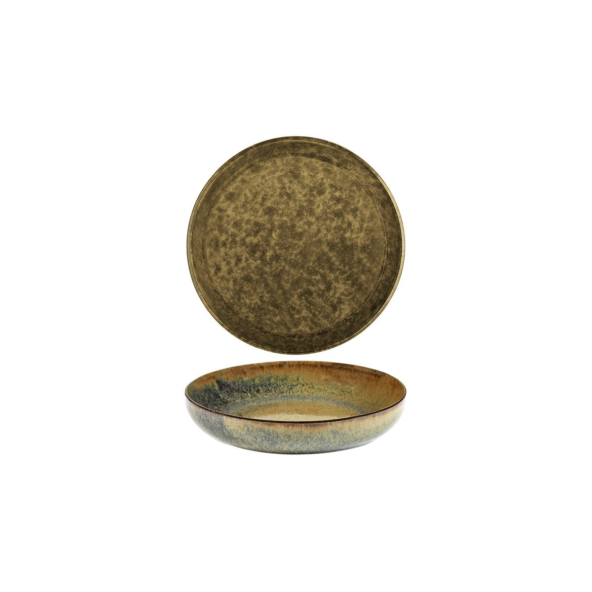 Serax Surface Indi Grey Round Deep Plate 210mm