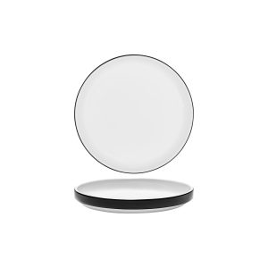Serax Passe-Partout Glazed Black Round Low Plate 180mm