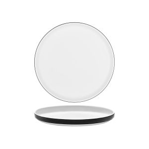 Serax Passe-Partout Glazed Black Round Low Plate 260mm