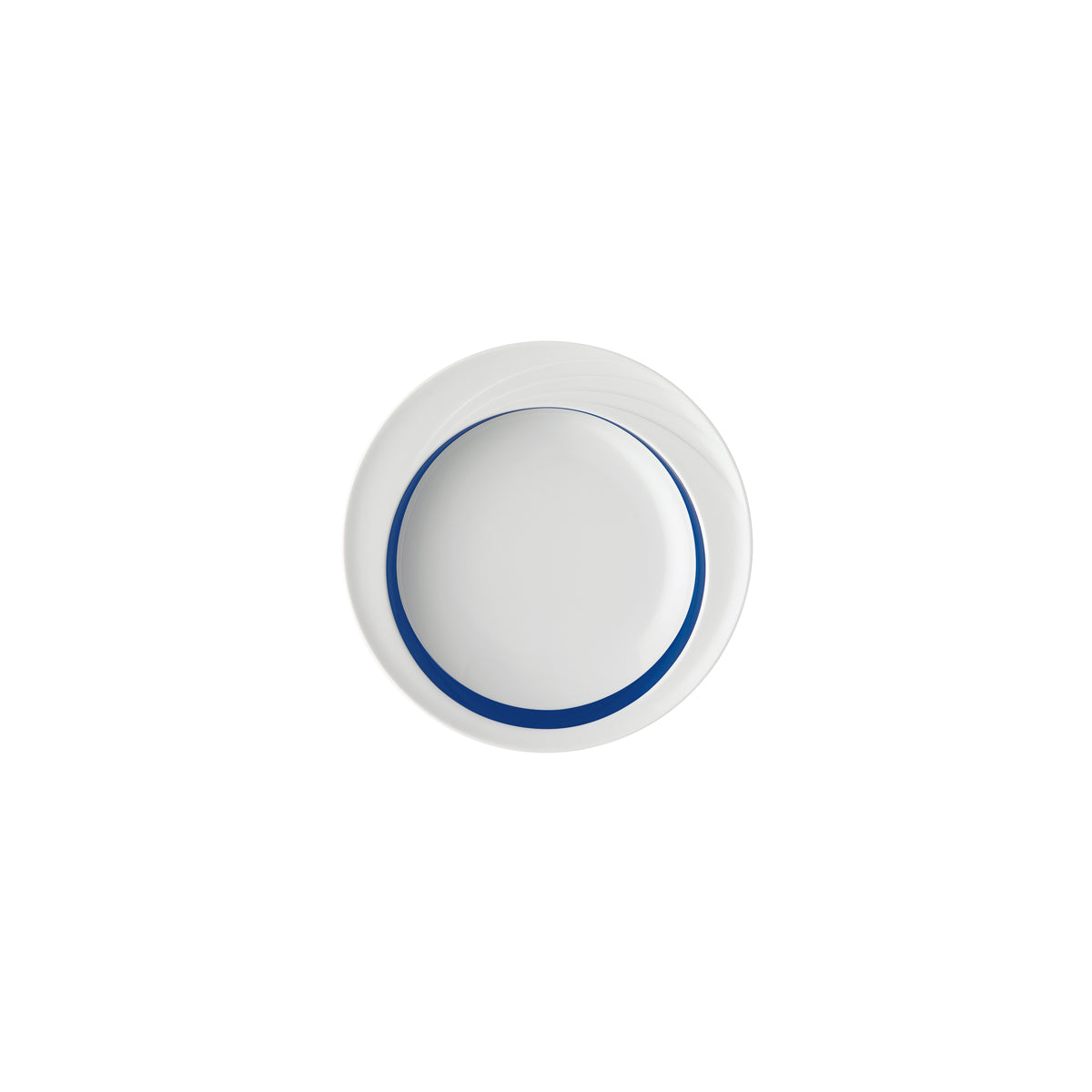 Donna Senior Decor Round Comfort Coupe Plate with Dark Blue Wide Band 230mm