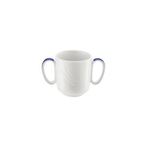 Donna Senior Decor Mug with 2 Handles with Dark Blue Band 300ml