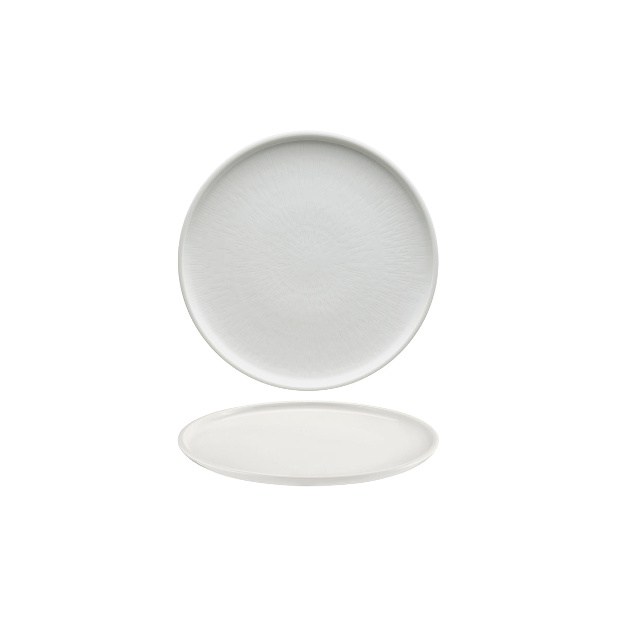 Shiro Round Flat Coupe Plate 210mm With Relief Design