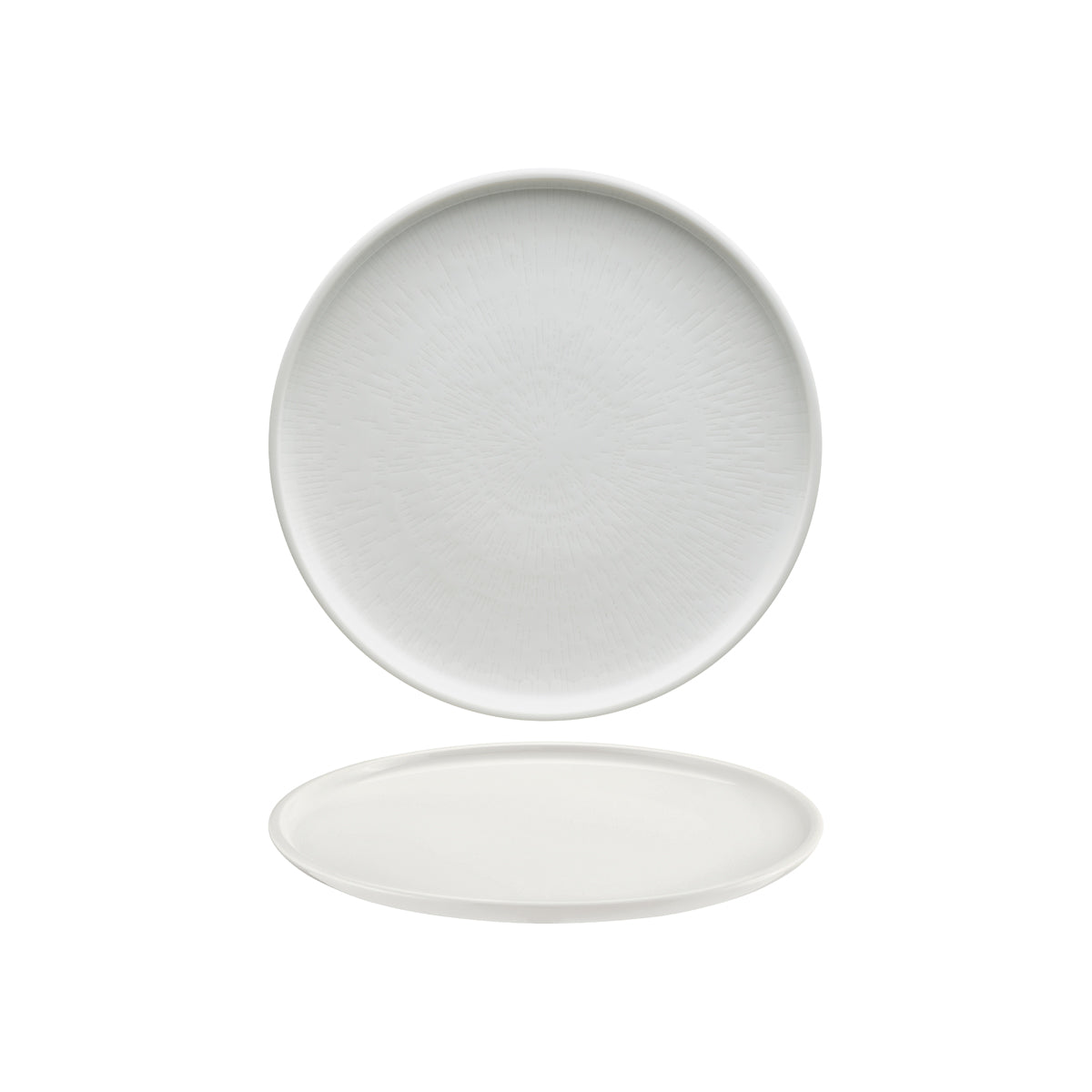 Shiro Round Flat Coupe Plate 240mm With Relief Design