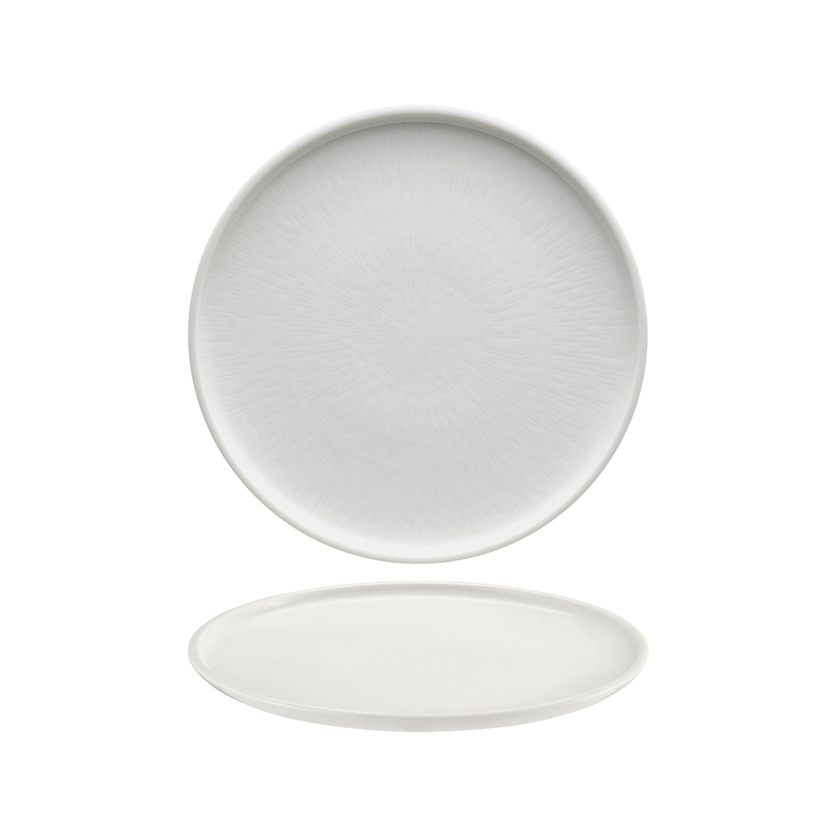 Shiro Round Flat Coupe Plate 260mm With Relief Design